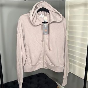 NWT! Levi’s Women’s Media Zip Hoodie. Grey/Taupe color, size XL.